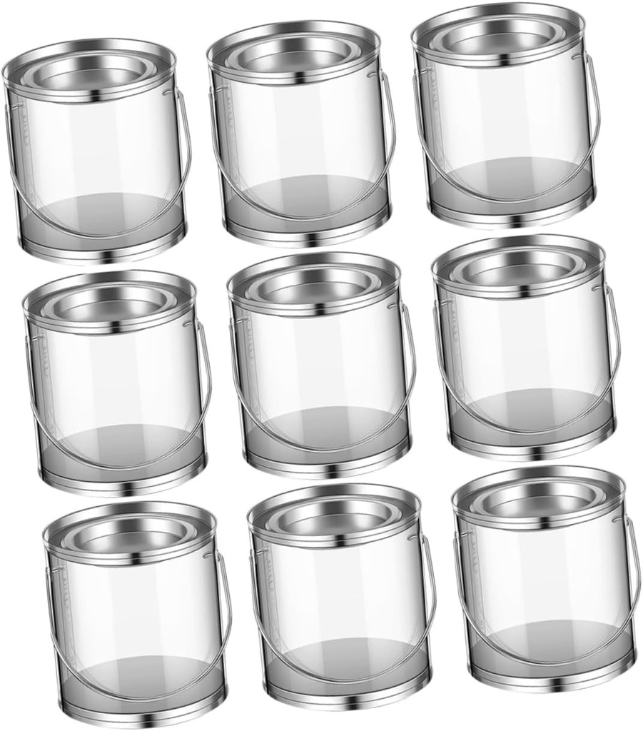 Ciieeo 12pcs Candy Storage Jars Handle Reusable Containers for Cookies Nuts and Snacks for Parties and Decorations