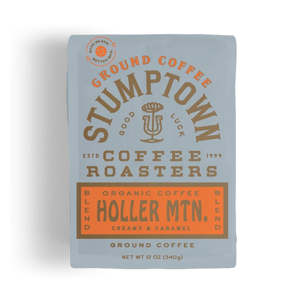 Stumptown Coffee Roasters, Organic Medium Roast Ground Coffee - Holler Mountain 12 Ounce Bag, Flavor Notes of Citrus Zest, Caramel and Hazelnut