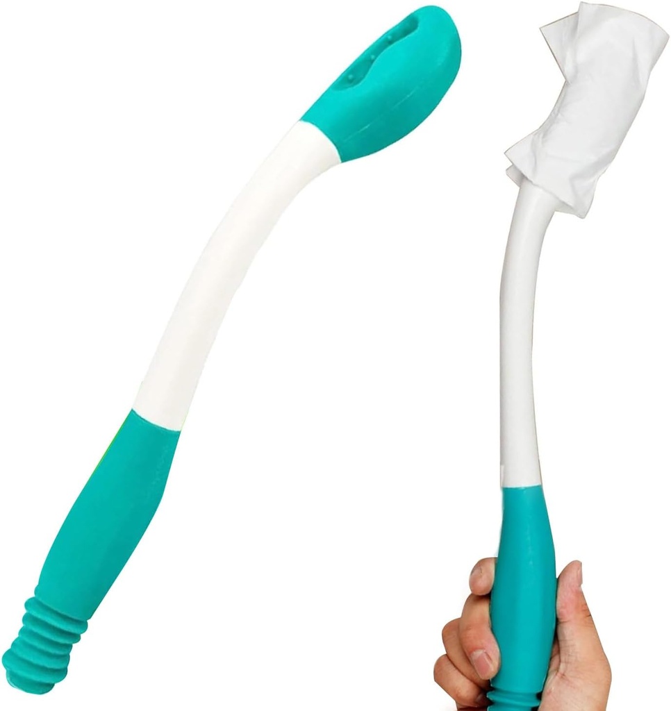 15" Long Reach Comfort Butt Wiper Tools,Wiping Wand Toilet Aid for Wiping,Handicap Assistance for Bottom, Personal Hygiene,Seniors,Surgery Recovery Handicap Accessories for Daily Living