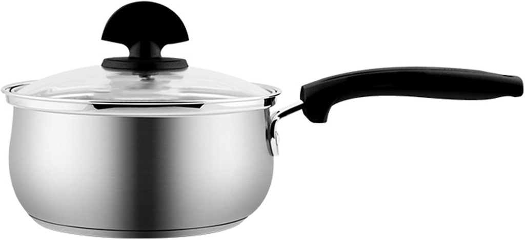 Mini Milk Pan Safe Nonstick Sauce with Lid And Steamer For Baby Food Fast Heating Cookware with Anti-scald Handle