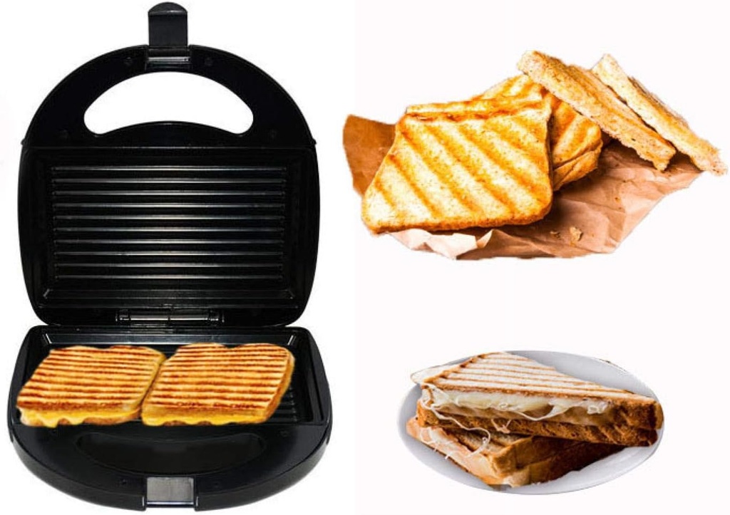 Mini Waffle Maker,Waffle Maker， Electric Sandwich Maker ， Grill Panini Non Stick Pan Waffle Toaster Cake Breakfast Machine Barbecue Steak Frying Oven 750W 220V
