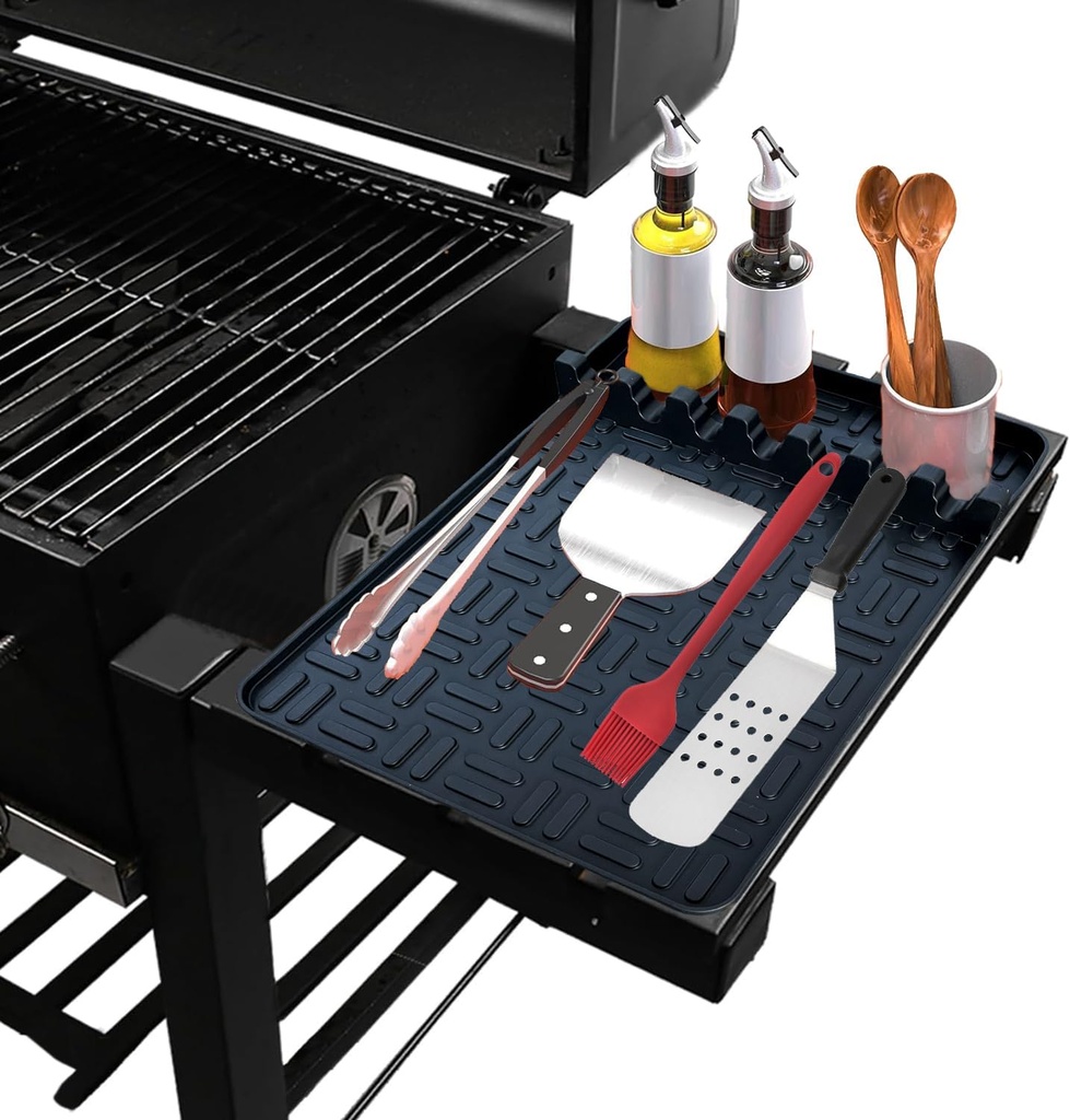 Silicone Griddle Mat for Blackstone Grill - Heavy Duty BBQ Accessories with Non-Slip Design, Heat-Resistant (500°F+), Dishwasher Safe - Compatible with 17''-36'' Griddles & Outdoor Cooking Tools