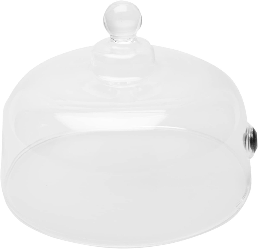 Glass Cake Bread Cover Cake Carrier Lid Food Cover Snack Kitchen Dessert Art