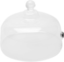 Glass Cake Bread Cover Cake Carrier Lid Food Cover Snack Kitchen Dessert Art
