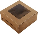Cavity Kraft Paper Cupcake Box Window Dessert Containers for Home Bakery Use for Weddings Birthdays Anniversaries and Showers