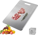 Titanium Cutting Boards, New Titanium Cutting Board for Kitchen, Double-Sided Food-Grade Cutting Boards Non Toxic, Hygiene and Durability, Easy to Clean（L-15L*11W）