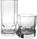 Luminarc, Clear Topaz 16-Piece Assorted Glass Tumbler Set, Ounce, 13-Ounce (N3283)