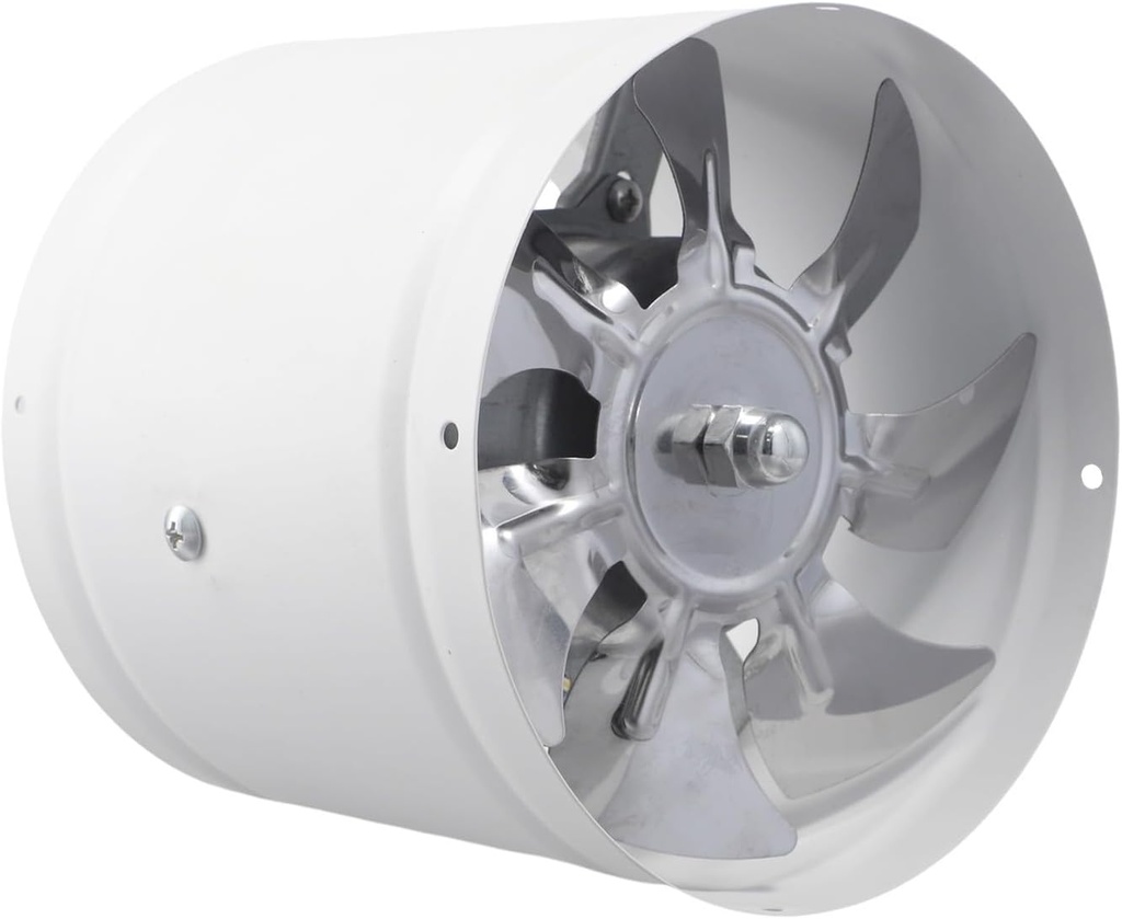 Professional Exhaust Ventilation Fan, Heavy Duty Ceiling Mount Exhaust Fan With Copper Core Motor Ventilation System For Bathroom Kitchen Restaurant Workshop (6” White)