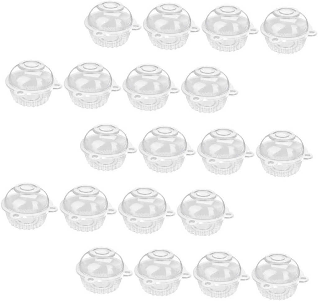 50 Pack Cake Cups Cupcake Storage Boxes Lids Bakery Cake Boxes for Wedding Party