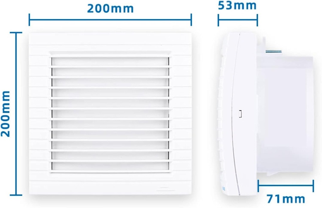 Ventilation Fan, Bathroom Exhaust Fan, Powerful Exhaust Fan Wall-Mounted Ceiling Exhaust Fan Built-in Household Ventilation Fan