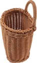 Front Door Hanging Basket Boho Woven Hanging Baskets Imitation Rattan Wall Decoration Storage Basket for Home
