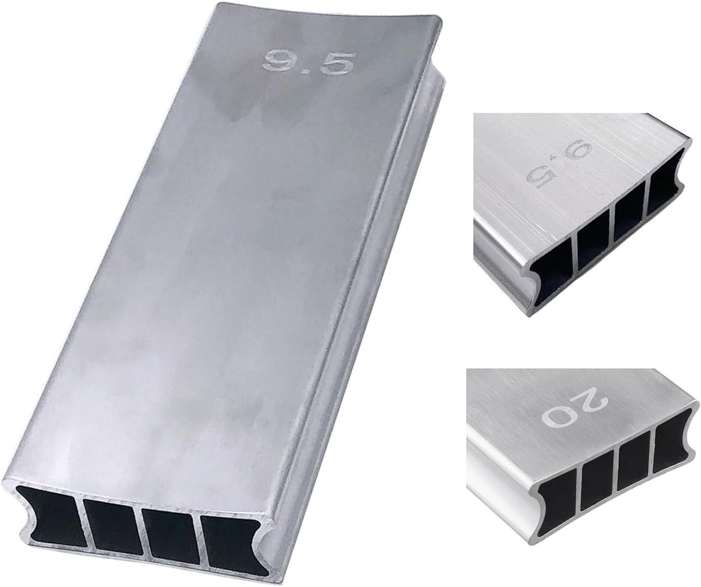 Two-Way Guitar Bass Fingerboard Radius Sanding Block 9.5"/20" Aluminum Guitar Fret Leveling Fingerboard Sanding Beam Guitar Luthier Repair Maintenance Tool