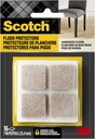 Scotch Felt Pads 16 PCS Beige, Felt Furniture Pads for Protecting Hardwood Floors, 1 x 1 in. Square, Easy-to-Apply, Self-Stick Design, Reliable Protection from Nicks, dents and Scratches (SP802-NA)