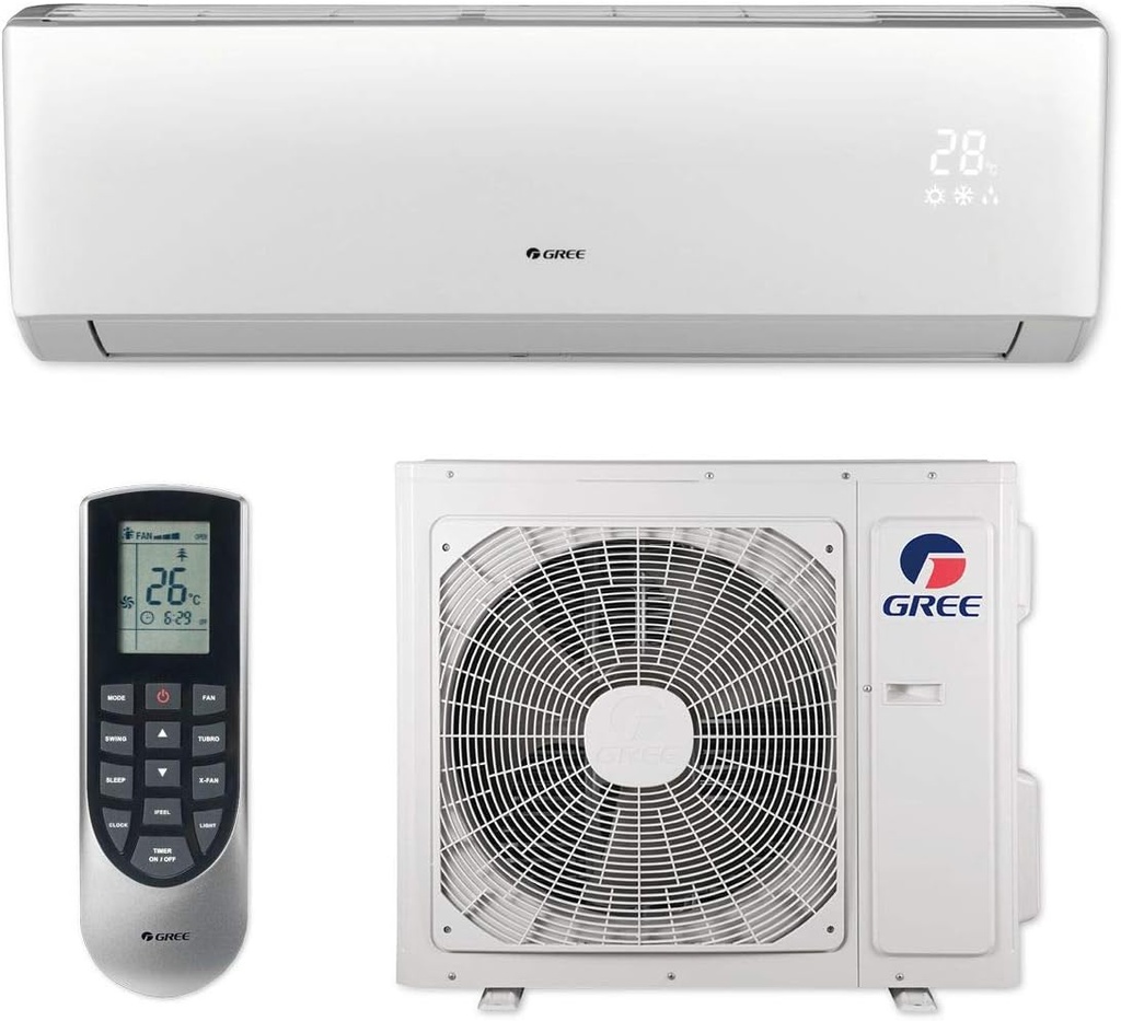 Gree 30,000 BTU 18 SEER VIREO+ Wall Mount Ductless Mini Split Air Conditioner Heat Pump 208/230V
