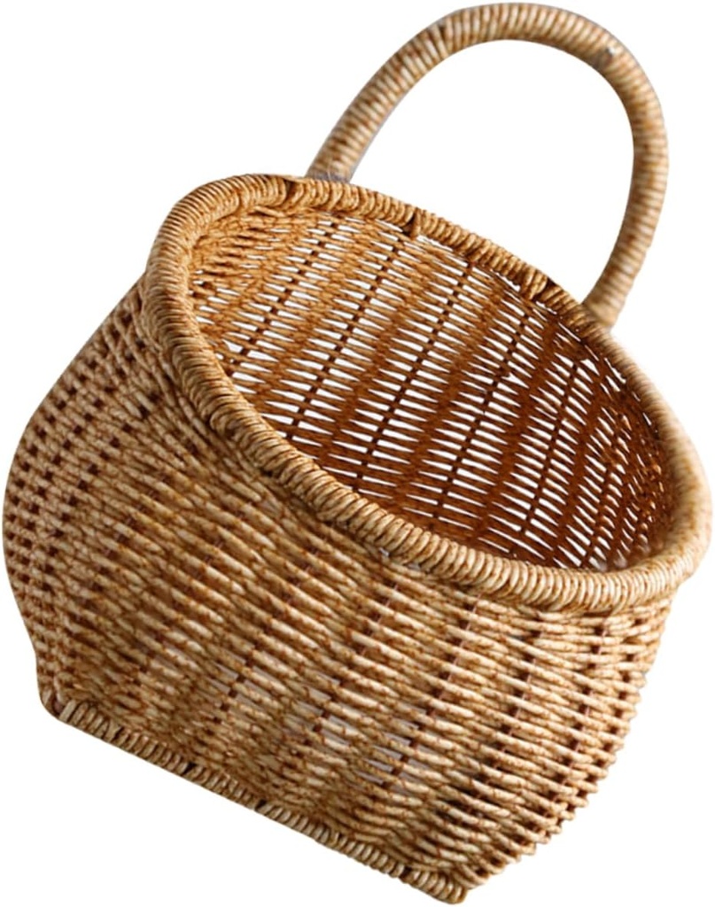 LIFKOME Woven Storage Basket Fruit Vegetable Basket for Kitchen Material Soft Texture Wall-mounted Hanging Planter