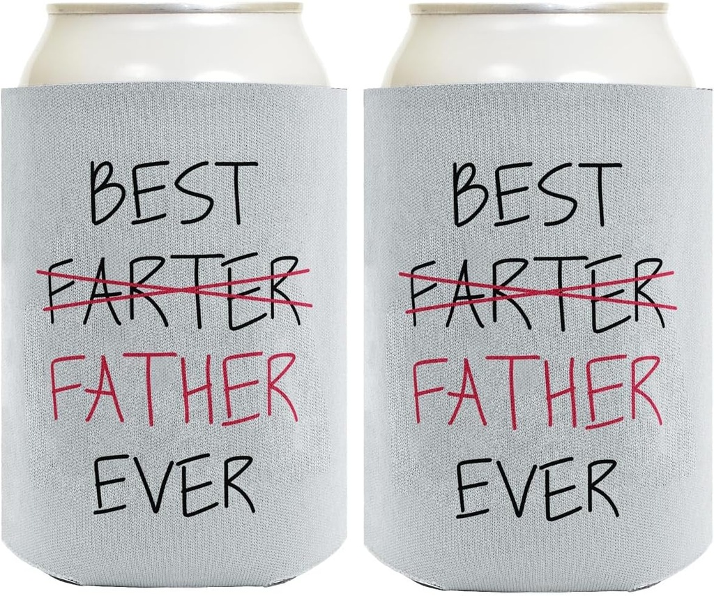 Gifts For New Dad Best Farter Father Ever 2-Pack Can Drink Thermocoolers
