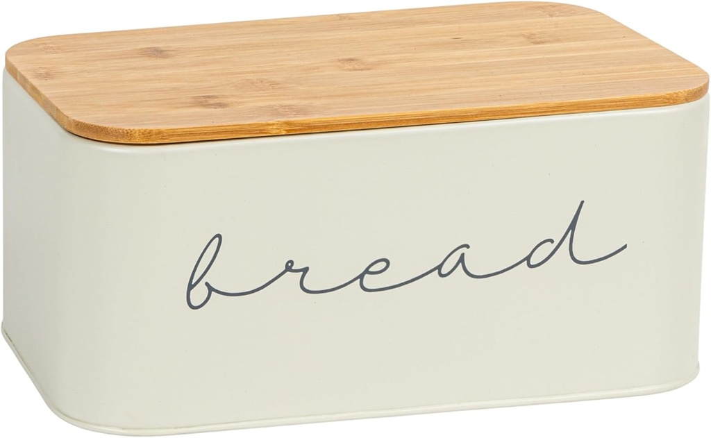 Bloomingville Metal Bread Bin with Bamboo Lid