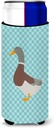 Caroline's Treasures Saxony Sachsenente Duck Blue Check Decorative Hugger, Slim Can, Multicolor