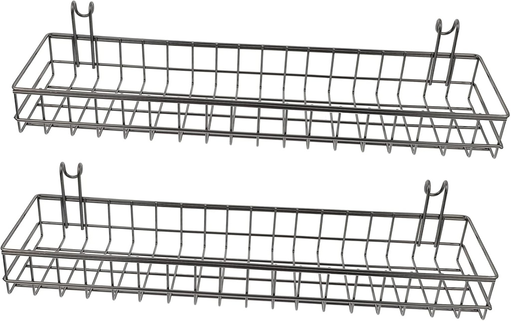 Metal Storage Basket 2pcs Hanging Kitchen Basket Iron Baskets Wicker Storage Baskets for Bathroom Kitchen