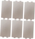 6pcs Microwave Oven Mica Sheet Insulation Cover Microwave Waveguide Cover Heat Resistant