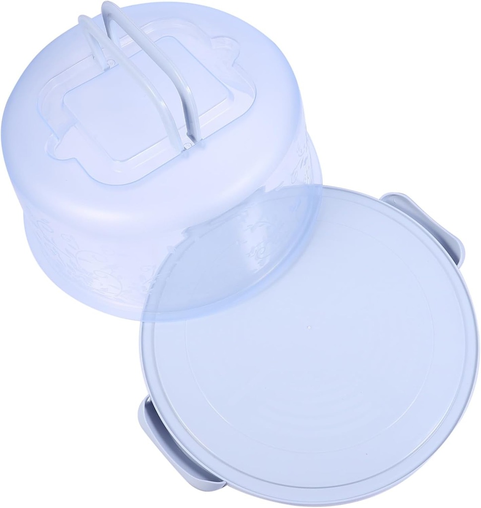 VALICLUD Handheld Cake Carrier Portable Round Cake Box with Transparent Lid Non Slip Base Material for Secure Transport and Storage present for Housewarming