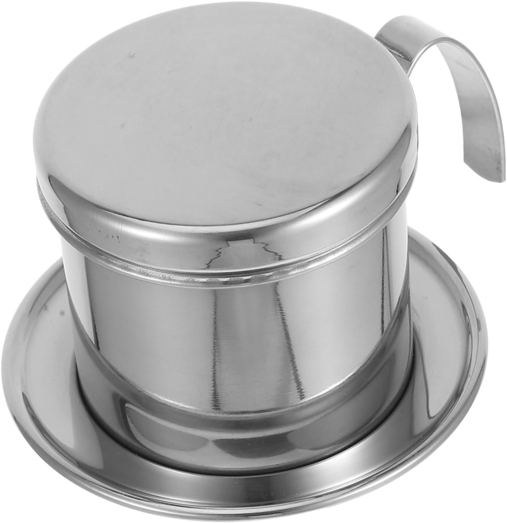 Alipis Stainless Steel Vietnamese Coffee Drip Maker Portable Single Serve Brewer Reusable Infuser for Home and Kitchen Consistent Brewing for Authentic Vietnamese Coffee