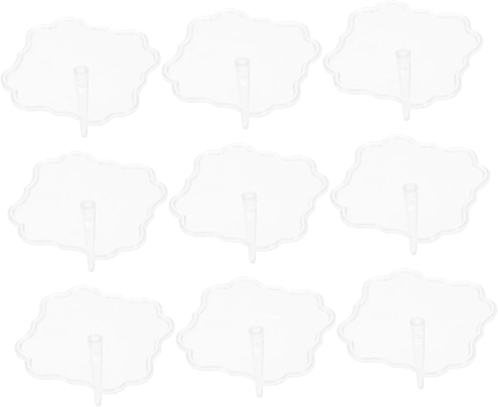 Food Grade Plastic Cake Decor Holder 100pcs Cake Carrier for Baby Showers Weddings Birthdays