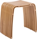 Bamboo Bathroom and Dining Stool, Bamboo Bench, Durable and Beautiful Designed for Bathroom Room, Dining Room, Living Room and Bedroom,