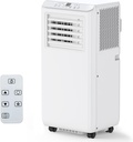 8000 BTU Portable Air Conditioner, Cools Up to 350 Sq.Ft, 3-In-1 Room Air Conditioner With Dehumidifier & Fan, Easy Install Kit for Home