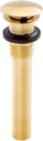 Signature Hardware 908927 1-1/2" Mushroom Style Pop-Up Bathroom Drain - Brushed Gold