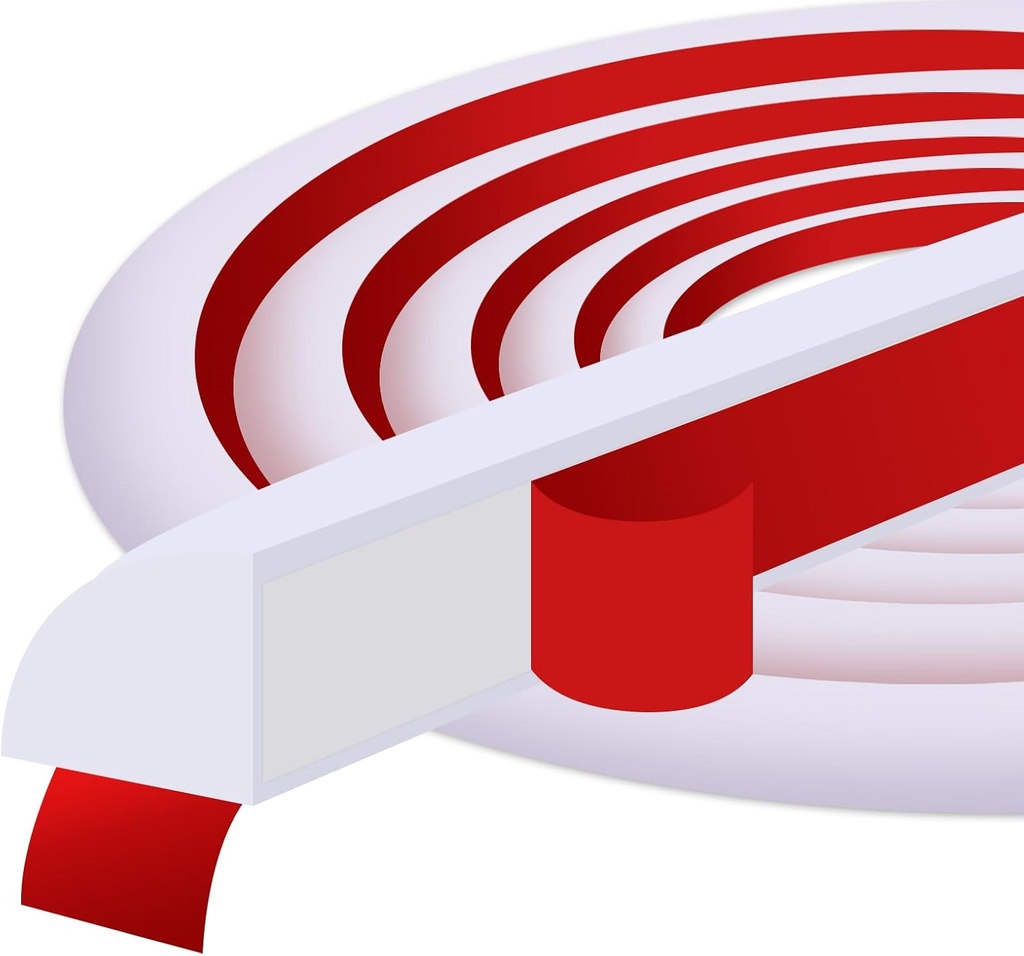 Flexible Quarter Round Molding 118 Inch Peel and Stick Quarter Round Trim Bendable Molding Trim for Floor，Bathtub，Countertops（White）