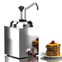 Nacho Machine, Commercial Hot Fudge Dispenser, Nacho Cheese Dispenser Warmer with Pump, 2.5L Souse Warmer with Temperature Adjustment for Cheese