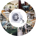 8 Inch Wall Mount Exhaust Fan Energy Saving Ventilation for Kitchen Bathroom and Toilet Quiet Operation White Grille