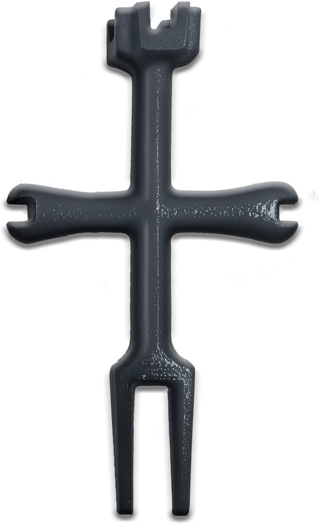 4 - sided pop - up drain filter wrench, suitable for bathroom and shower tray tools, used for installing and removing sink pop - up sockets and bathtub filters (grey)