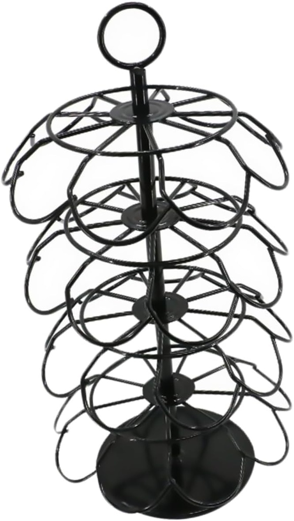 GLEAVI Holder Coffee Organizer Station Capsule Storage Rack Rotate Capsule Rack Space-saving Vertical Design for Kcups Pod Holder Instant Coffee