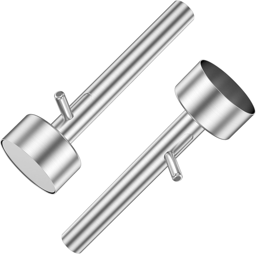 Falafel Scoop with Hole, Stainless Steel Professional Falafel Maker Scoop, Non-Sticky Meatball Press Scoops, Falafels and Meatball Maker, Easy Drop, Syrian Falafel Scoops Mold