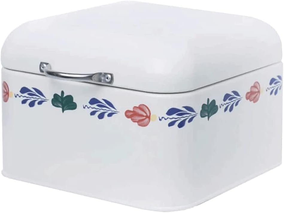 POCHY Fashion bread box Large-capacity Bread Box, Pattern Retro Bread Bin, Bread Storage Bread Storage Portable Bread Box With Flip Cover Bread Rack exquisite