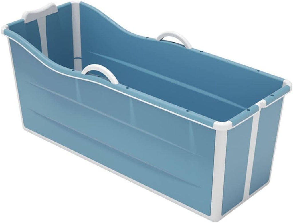 Portable Bathtub for Adult, 54" Folding Soaking Tub Freestanding Bathtub for Household Hot Bath Ice Bath SPA（NO Lid）