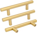 goldenwarm 30 Pack Brushed Gold Drawer Pulls Gold Cabinet Handles Kitchen Cabinet Pulls 3in Brushed Brass Cupboard Hardware Handles, 5in Overall Length