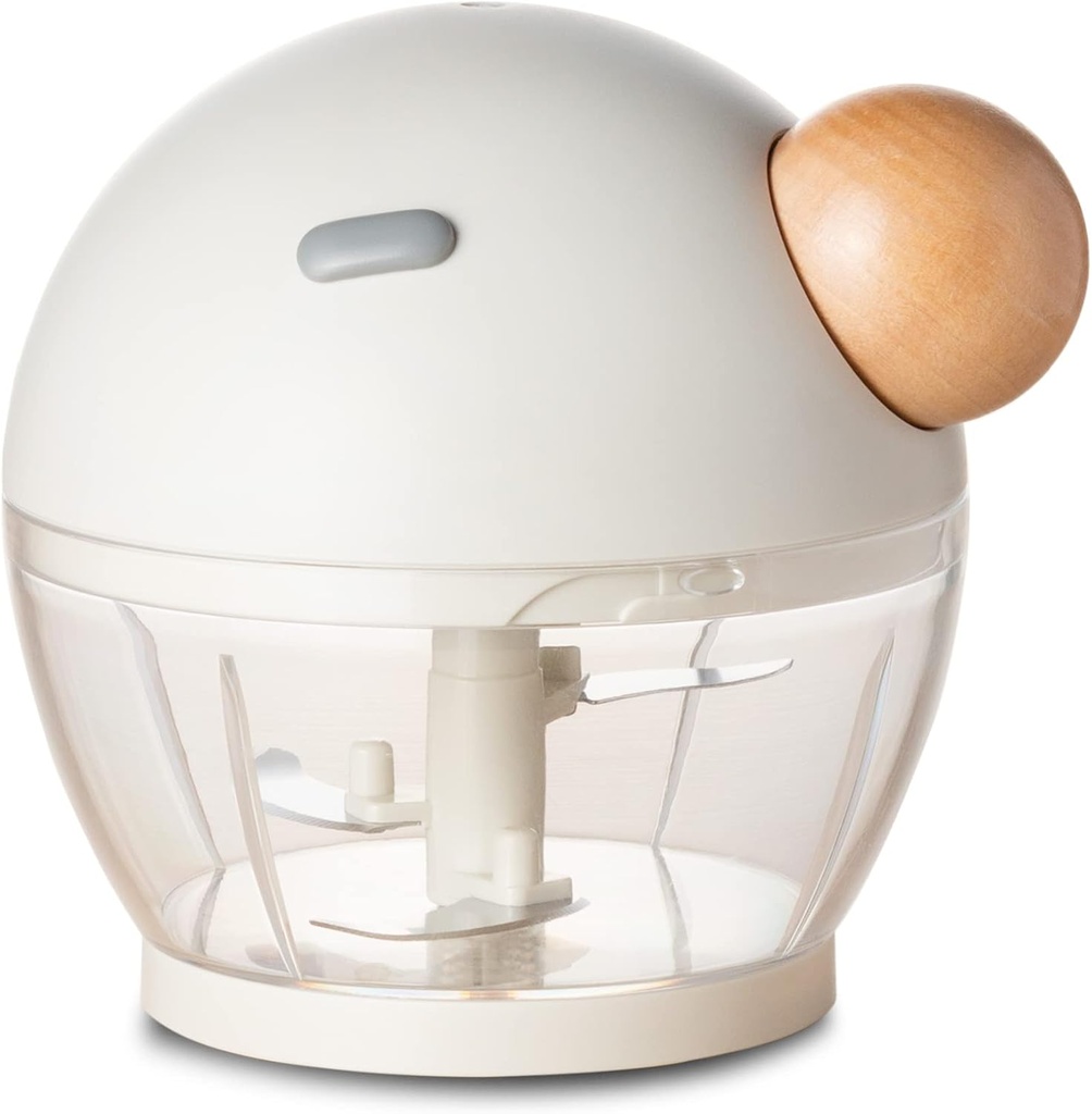 HUTCH Manual Portable Food Processor Blender with Sharp Stainless Steel Blade - BPA Free - Multifunction Food Chopper Blender for Vegetable, Onion, Tomato, Garlic, Salad, Meat Shredder - (500ml)