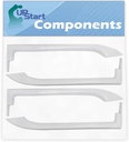 2-Pack 5304486359 Refrigerator Door Handles Set Replacement for Frigidaire CFTR1826LW7 Refrigerator - Compatible with 5304486359 White Door Handles - UpStart Components Brand