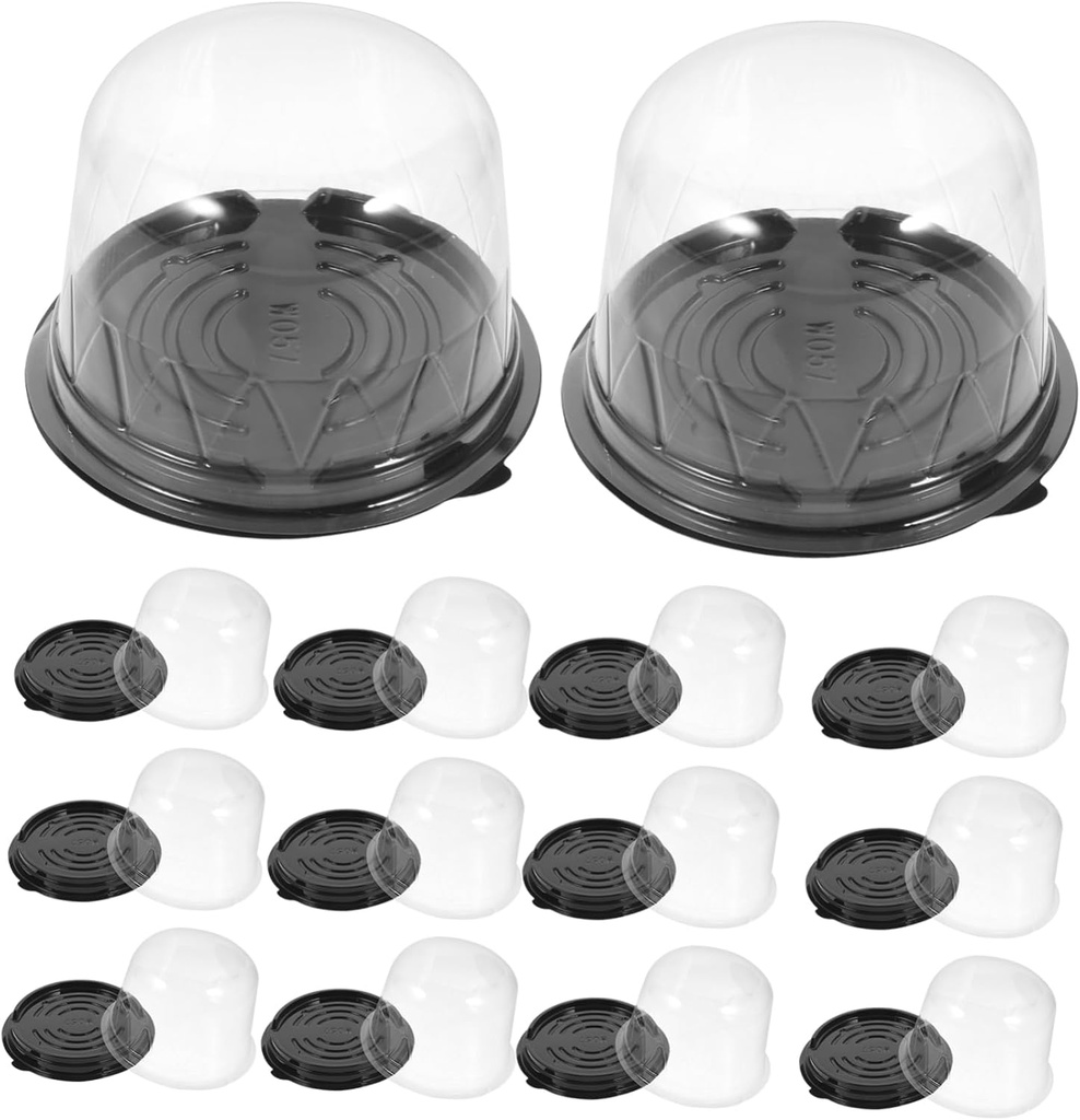 50pcs Clear Cake Carrier Box Transparent Dessert Keeper for Cakes and Pastries for Weddings Birthdays and Parties Compact and Lightweight Design