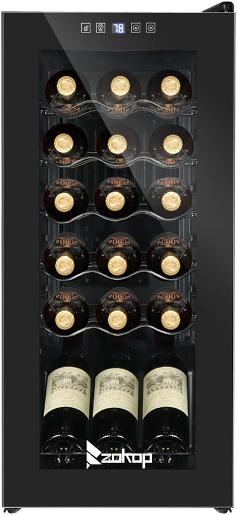 115V /60Hz 18Bottle/1.8Cu.Ft/52L/ Compressor Wine Cabinet Black