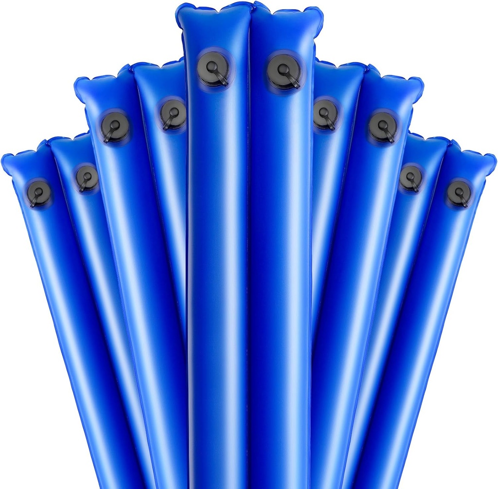 8.5 FT Double Chamber Pool Water Bags, Heavy Duty Winter Water Tube for Inground Pool Cover, Extra Durable 0.4 mm PVC Water Weight Bags, Pool Cover Weights with Leak Proof Valve, 5 Pack