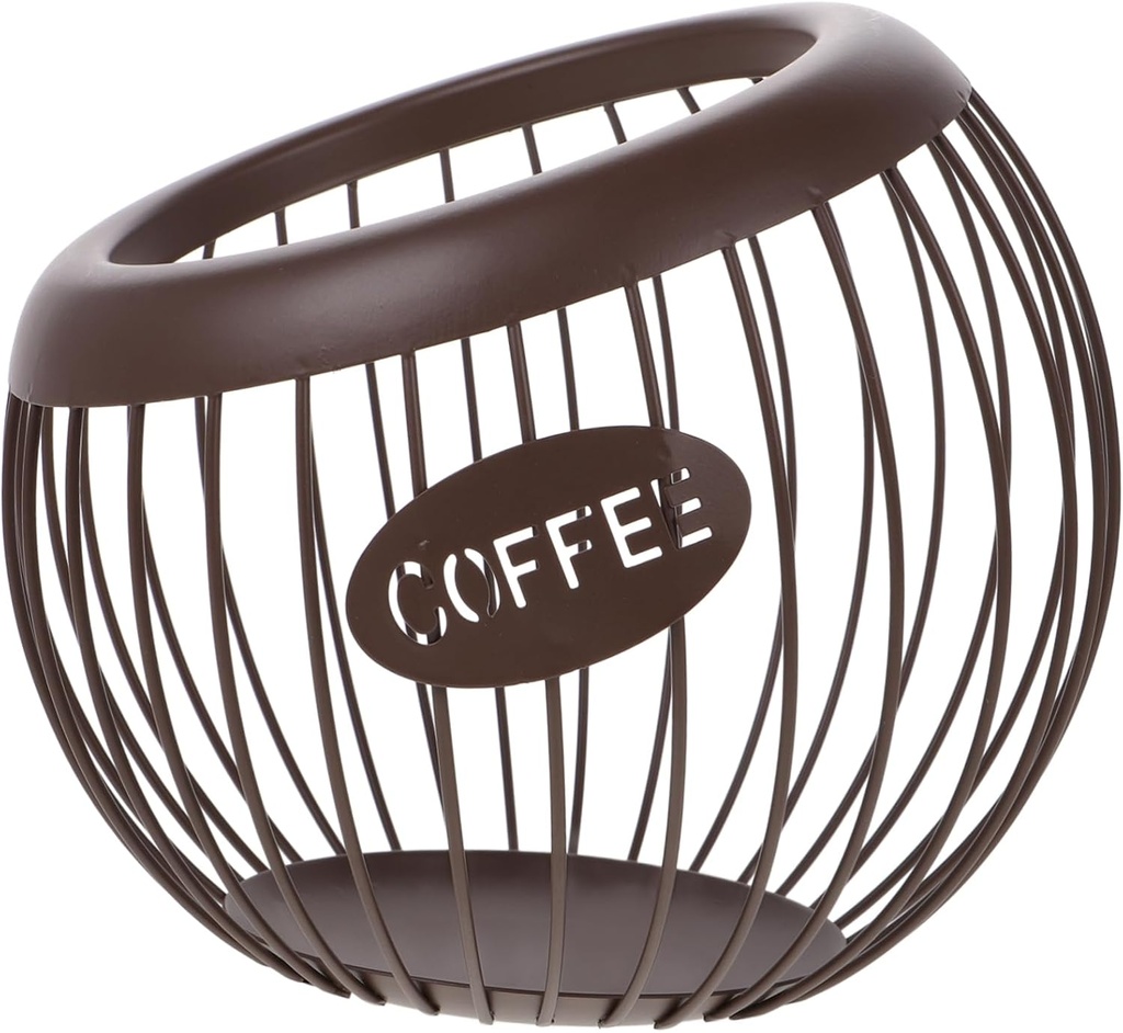 KICHOUSE Pod Organizer Basket Fruit Holder Sturdy Iron Design Kitchen Bar Counter Organizer