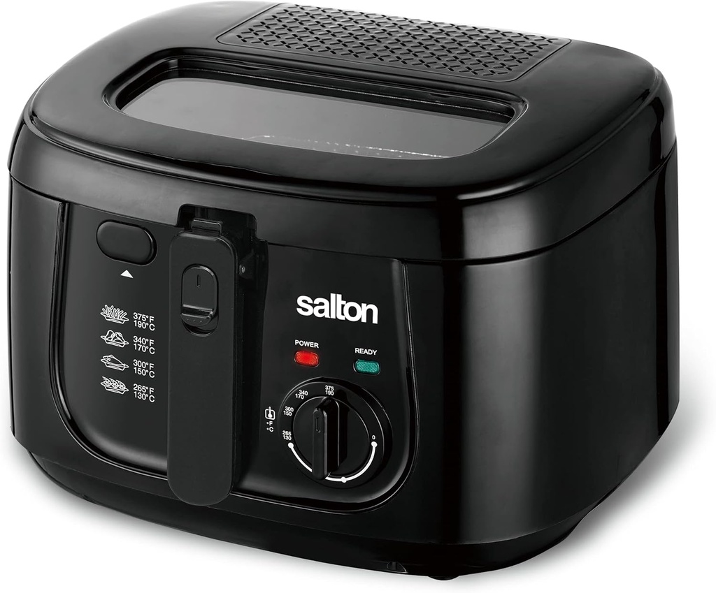 Salton DF1240BK Cool Touch, 2.5 Litre Deep Fryer, 2.5 Liter/2.6 Quart, Black