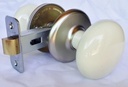 Ultra Hardware 88577 Gainsborough Porcelain Hall-Closet Door Knob, Satin Nickel