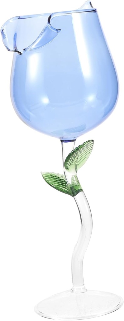 Elegant Flower Goblet Wine Glass Stemmed Cocktail Glass for Celebrations Birthdays and Anniversaries for Unique Drinkware and Home Decor