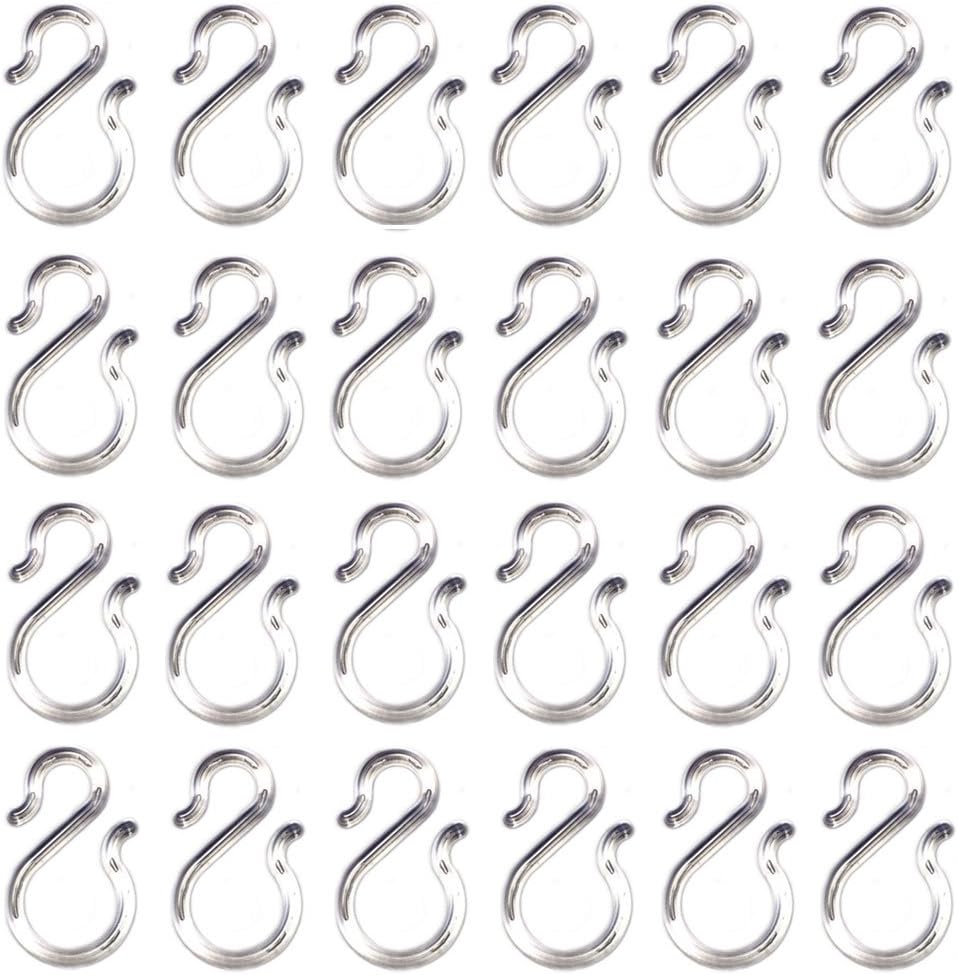 24PCS 1.7Inch Clear Plastic Punch Bowl Cup S Hooks