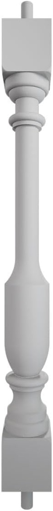 Endurathane 500 Series Lincoln Baluster: 2 1/2"W x 28"H (5 5/8" On Center Spacing for 4" Sphere Code), Factory Primed Polyurethane